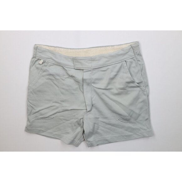 Vtg 50s 60s Streetwear Mens Large Distressed Knit Coach Coaches Shorts Gray USA - Picture 1 of 14
